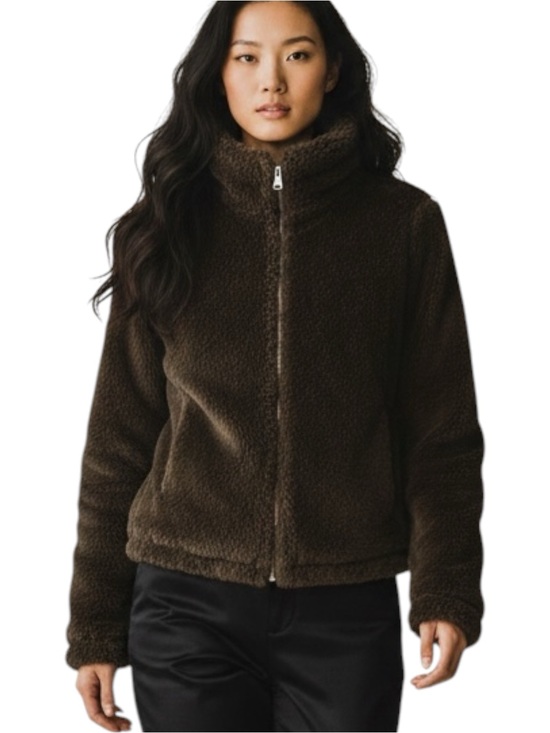 Magaschoni Jackets & Blazers - Magaschoni Dark Brown Faux Fur Teddy Bear Coat Jacket NWOT Size XS MobWife Glam